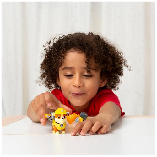 Paw Patrol, Action Pack Rubble Figure with 2 Clip-On Uniforms, for Kids Aged 3 and Up by Paw Patrol - Image 3