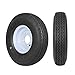 Anlibatt 2 Pack 4.8-8 4.8x8 480-8 4.80-8 Trailer Tires with 8'' Rims, 4 Lug on 4'', Load Range C, 6PR