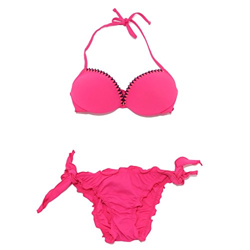 Bikini fucsia pour femmes 7047S | Maillot de bain deux pièces chic