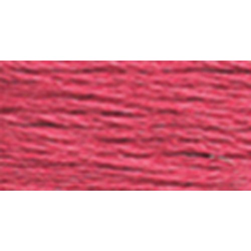Image of DMC 117-3832 Mouline Stranded Cotton Six Strand Embroidery Floss Thread, Medium Raspberry, 8.7-Yard