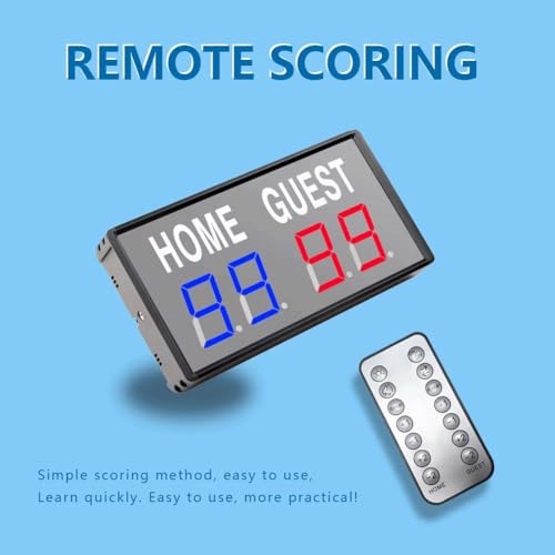 Marcador digital portátil con control remoto para eventos deportivos miniatura 5