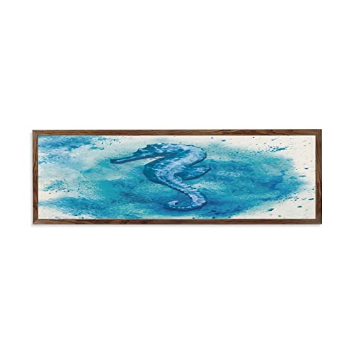 Décoration murale vintage Arine Life on Earth en panneau de bois encadré haut de gamme