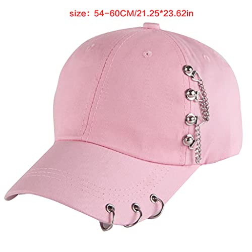 Fashion Baseball Cap Punk Hip Hop Baseball Cap Adjustable Men&women Travel Baseball Cap All-match for nic Camp4