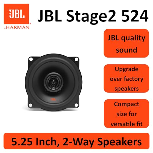 JBL Stage2 524 Juego de altavoces coche de 2 vías di Harman Kardon - Altavoz de 210 vatios echo auto 13 cm - imagen 5