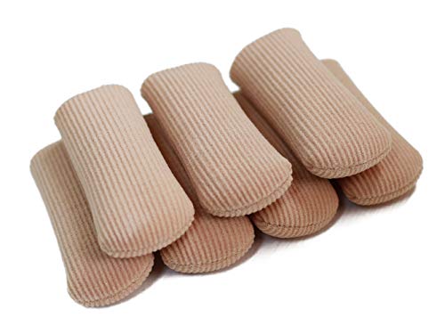 ERGOfoot 6 Pack Toe Caps Close Finger Toe Sleeve Tubes Toe Protectors Gel