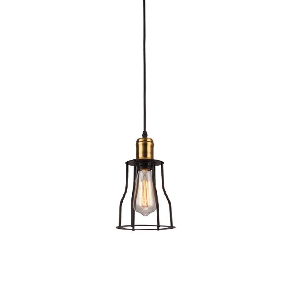 YANGQING Light Lamp Creative Small Iron Cage Loft Industrial Pendant Light Wtape Home Industrial Vintage Modern Indoor Mini Pendant Light For Living Room Dinning Room Kitchen Bar