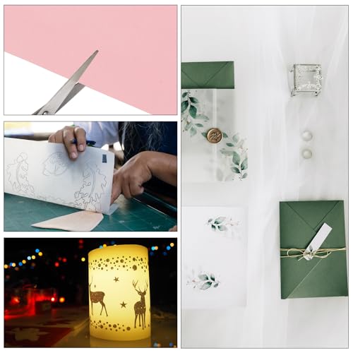 PATIKIL 65 folhas de papel de velino 10 x 15 cm, papel translúcido para impressão de 100 g/m² para i