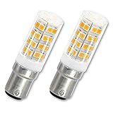 ★【Langlebige Qualität】: LED-Lampe mit B15D Doppelbajonettkappe, Ø16*51mm, einfach zu installieren. LED-Lampe geben kaum Wärme ab und sind sicherer als herkömmliche Glühbirnen. 30,000 Stunden Leben. Mit der Bajonettbirne können Sie wieder Kunsthandwerk herstellen.