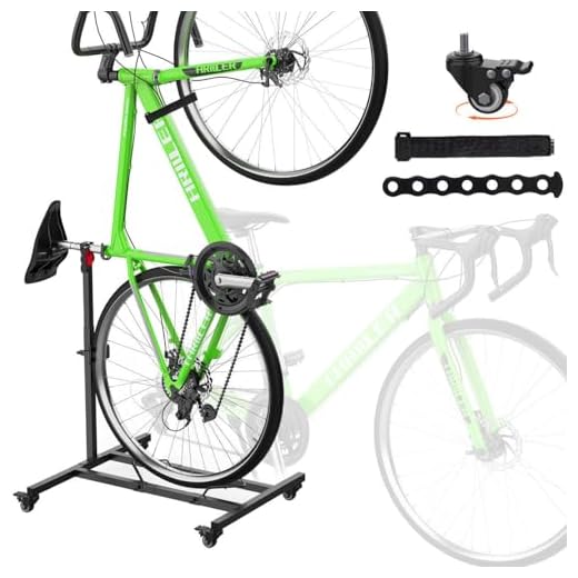 Vertical Bike Stand,Freestanding Space-Saving Bike Rack with Adjustable Height for Wheels Sizes up to 29”,Indoor Bike Storage Rack for Garage & Apartment, Upright Bicycle Floor Holder for MTB Road