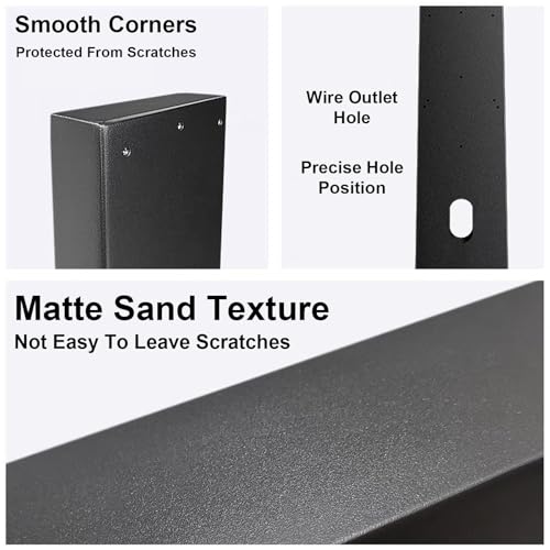 Support de chargeur de véhicule électrique au design épuré sable mat 150cm