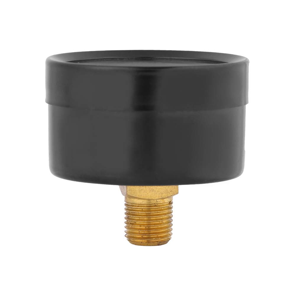 Manometro per carburante da 40 mm, manometro per pressione dell'acqua, manometro dia. 0-160 psi / 0-10 bar, doppia scala, manometro multiuso pneumatico e idraulico, manometro per gas, acqua e olio