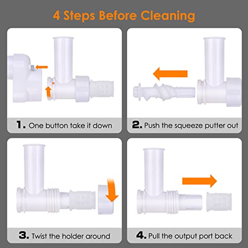 Zacme Pasta Extruder For Kitchenaid Mixer With 6 Pasta Outlet Shapes, Pasta Press Attachment For Kitchen Aid (White) #TOP5