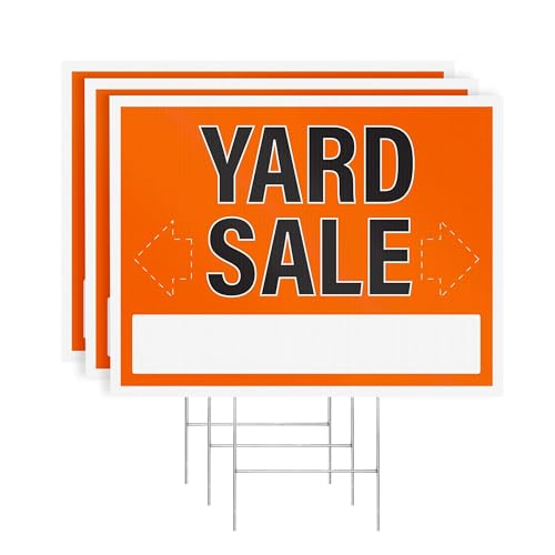 Panneaux de vente de cour pour réussir votre vide-greniers de quartier avec piquets en H