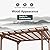KEIKI 12' x 14' Outdoor Pergola, Wood Gazebo Grape Trellis, Patio Wood Pergola for Climbing Plant Support, Garden, Patio, Backyard, Deck