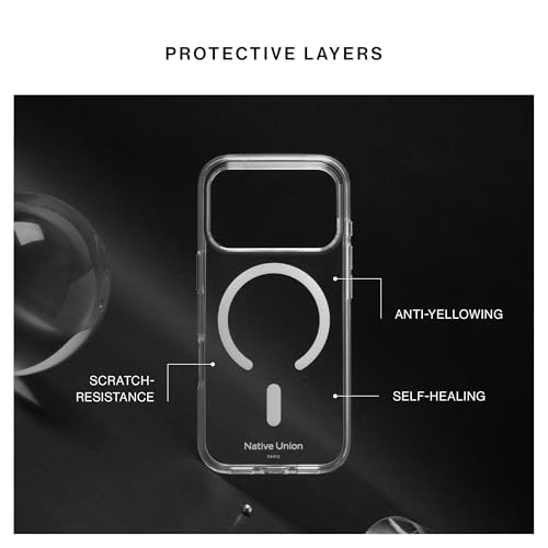 Coque transparente iPhone 17 Native Union éco-responsable haut de gamme