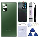 Perzework Rear Back Glass Replacement for Samsung Galaxy Note 20 Ultra 6.9-inches 5G with Reparing Toolkit (Mystic Green)
