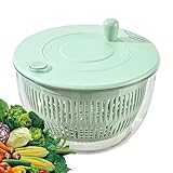Efficacité révolutionnaire : lorsqu'elle est pressée, la poignée de la pompe à une main de notre grande roulette à salade facilite l'élimination rapide et facile de l'eau des légumes, assurant ainsi des salades croustillantes et rafraîchissantes pour votre famille.