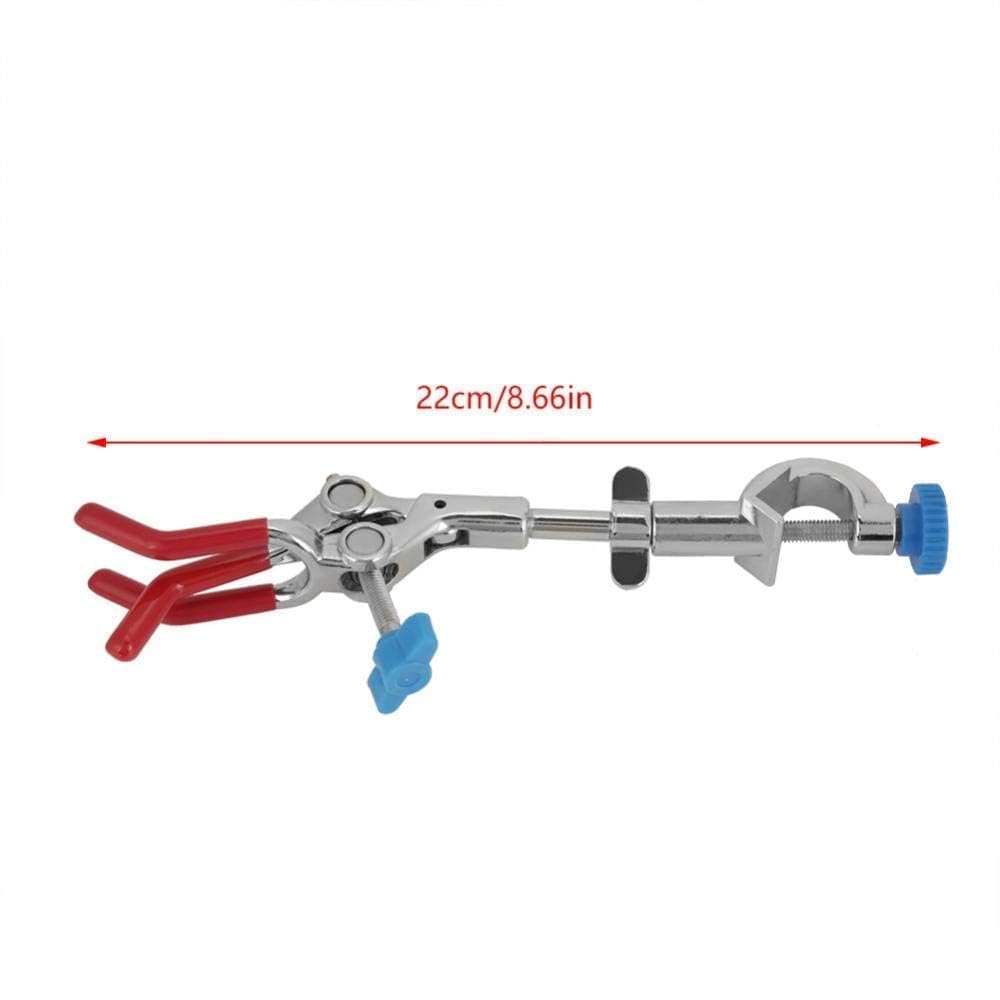 TOPINCN Pince de Laboratoire Pinceau Réglable Pivotant Rallonge Flacon Pince de Laboratoire Tube à Essai Condensateur Support de Laboratoire