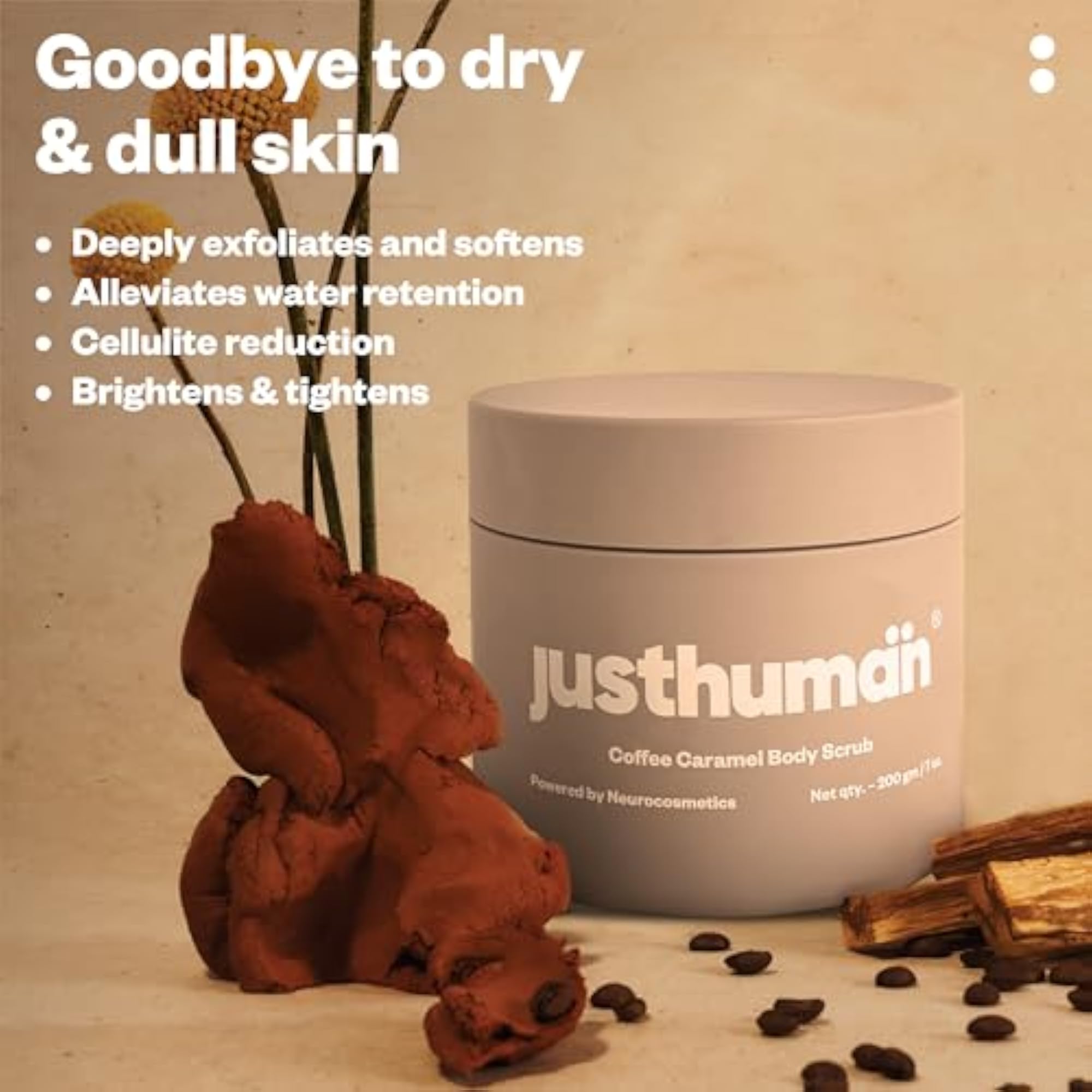 Coffee Caramel Body Scrub for Deep Cleansing and Hydration