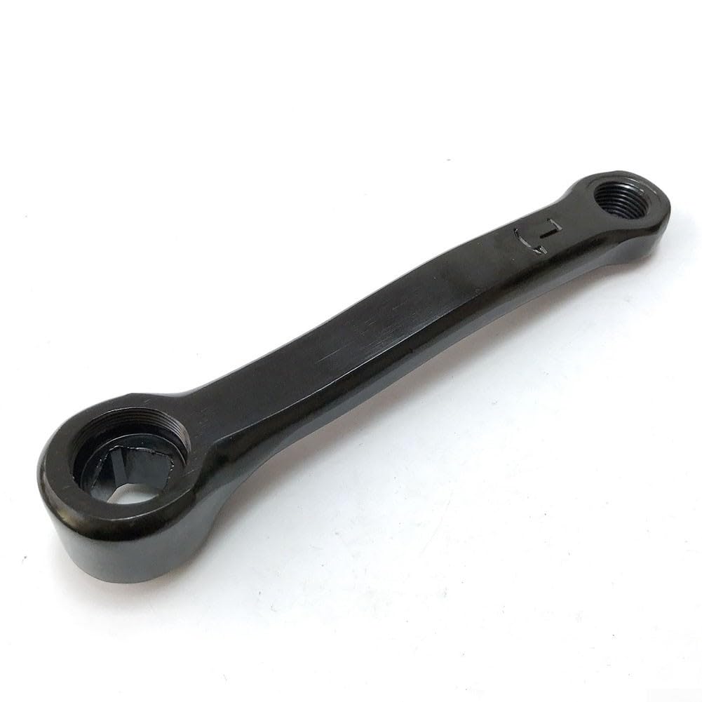 Set di pedivelle in ferro quadrato da 127 mm, per bici da ciclismo, con foro quadrato sinistro e destro, parti di ricambio per bici da ciclismo, con attacco a pedale con filettatura da 1/2-20
