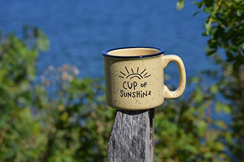 Cup Of Sunshine Cute Ceramic Campfire Coffee Mug - Campfire Gift Mug For Happy Camper - Outdoor Backpacking Mountain Camper Mugs Lovers - Cool Gifts for Friends, Moms, Christmas And Holiday Gift Cup - Image 6