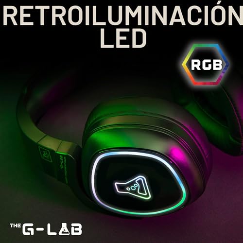 Miniatura 6 de The G-Lab - Korp Promenthium - Auriculares Gaming Inalámbricos Para Ps4 Ps5 Pc - Auriculares Gamer Inalámbricos De Baja Latencia - Retroiluminación Rgb - Nuevo 2024 Inalámbrico