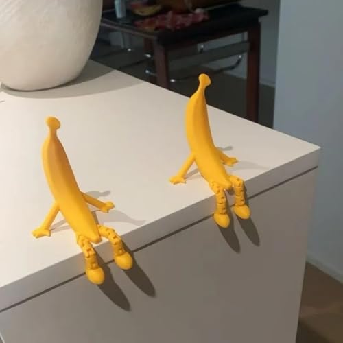 Escultura divertida de banana 3D con patas ajustables miniatura 4