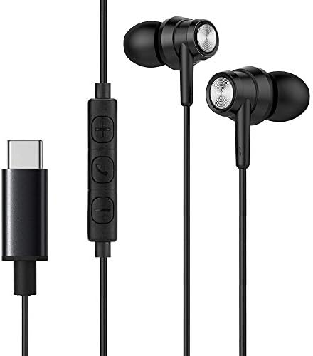 Solsop USB C Headphones, USB C Earbuds Google Pixel 2 Earphone for Google Pixel 2/2XL/3/3XL, Huawei, Essential, HTC U11 U12, LG G6/V20