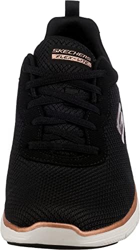Skechers Women's Flex Appeal 4.0 Brilliant View Sneaker, BKRG=Black Rose Gold, 11 | Image 3