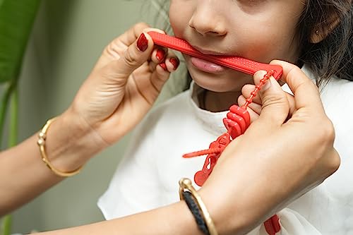 Image of Jaw Grading Bite Blocks for Speech Therapy (Red, Pack of 2) - Reusable & Durable Oral Motor Tool