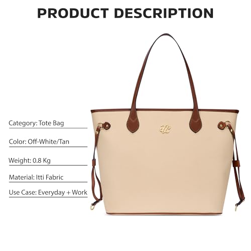 Image of Lavie Signature Women's Canva 15 Inch Laptop Tote Handbag | Tote Bag for Work | Ladies purse | Stylish Shoulder Bag | Gift for Women