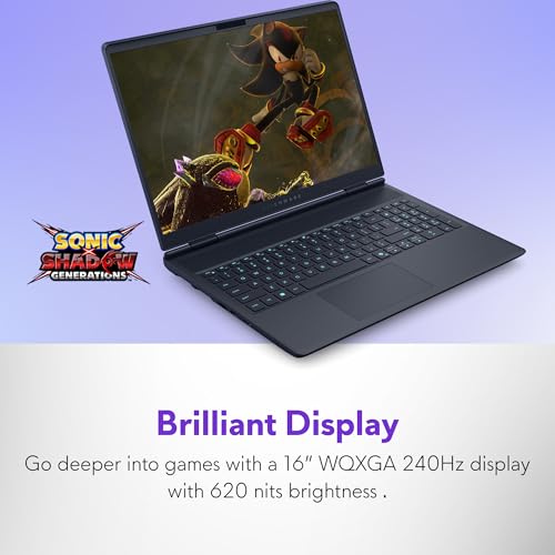 Image of Alienware 16X Gaming Laptop, RTX5070, Intel Ultra 9 290HX, Windows 11 Home | WQXGA OLED 240Hz Display, 32GB DDR5 RAM, 1TB SSD, NVIDIA GeForce, Wi-Fi 7, Blue, Mail-In Service 15 Months