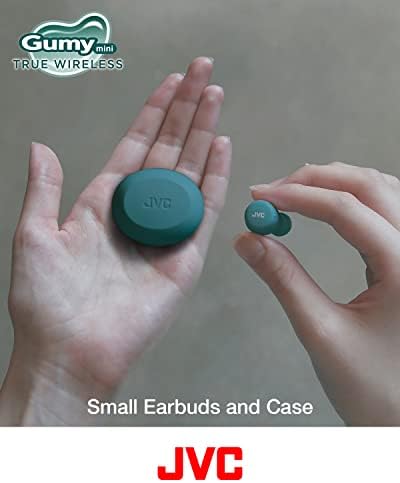 JVC Gumy Mini True Wireless Earbuds [Amazon Exclusive Edition], Bluetooth 5.1, Splash Protection (IPX4), Long Battery Life (up to 15 Hours) - HA-Z55T-Z (Green)