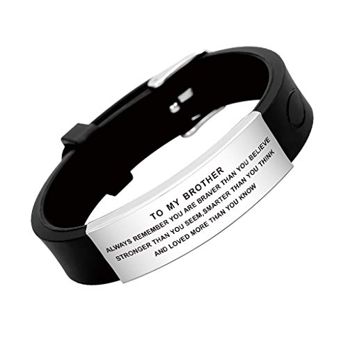 FALOGIJE-Brother-Gifts-Inspirational-Wristband-Bracelet-from-Sister-Brother-Birthday-Graduation-Gifts-Fathers-Day-Christmas