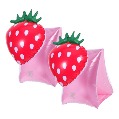 YARNOW 1 Pair Inflatable with Strawberry Design Soft Floaties for Safety Training Pool Comfortable