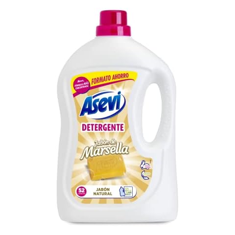Detergente líquido Asevi Jabón de Marsella 52 dosis Cover