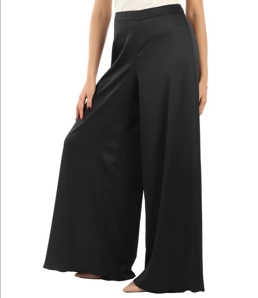 EMME MARELLA PANTALONE PANTALONI DONNA RICAMO 23513110342 NERO ORIGINALE PE 2023