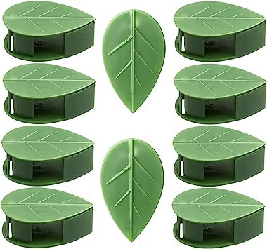 FEELING MALL Plant Clips, Climbing Plant Attachment Clip, Plant Wall Clip, Invisible Self-Adhesive Plant Holder, Leaf Shaped Vine Holder, Plant Clips for Climbing Plants Wall (10 pcs)-image-5