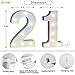 Pooqla 21st Birthday Decorations for Her Him, Light Up Number 21 for Party Table Decorations, 21st Birthday Gift for Women Men, Backdrop Wall Decor for 21st Wedding Anniversary Decoration