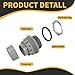 HDHAODA Conduit Connectors, 2-Inch Liquid Tight Connector NPT Non-Metallic for PVC Electrical Flexible Conduit Fittings, 180 Degree Straight, UL Listed for Home Outdoor Tubes Tools, Grey (2-Pack)