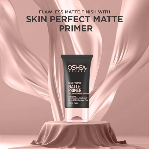 Image of Oshea Colors Skin Perfect Matte Primer | Lightweight Silky Texture for Pore Blurring & Oil Control | HydraConcept Technology for Long-Lasting Hydration | Suitable for All Skin Types - 30ml