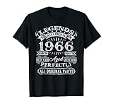 55 Years Old Gifts Legend Were Born In 1966 55th Birthday T-Shirt