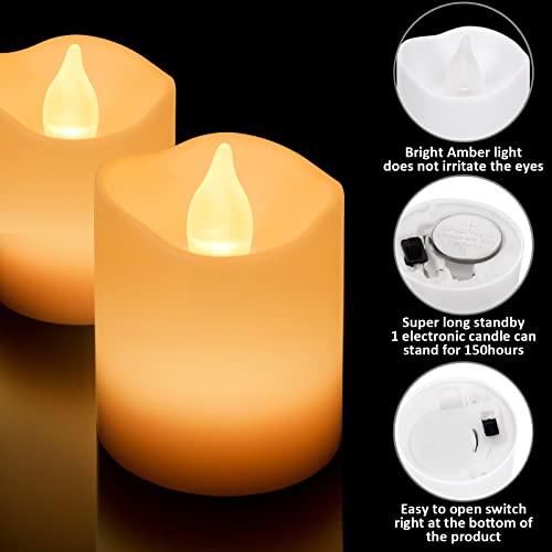 Vinmoso 24 Pack Flameless Candles With Led Candles Battery Operated Candles With Warm White Light For Wedding Decorations Wedding Decor Table Outdoor #TOP3