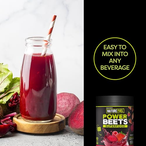 Image of SlimFast Nature Fuel Power Beets Powder, Delicious Mixed Berry, 60 Servings | Concentrated Superfood Supplement, Non-GMO