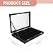 BESPORTBLE Transparent Jewelry Box with Lid Dustproof Storage Case for Rings Earrings Necklaces Fashionable Display Organizer for Home Dressing Table and