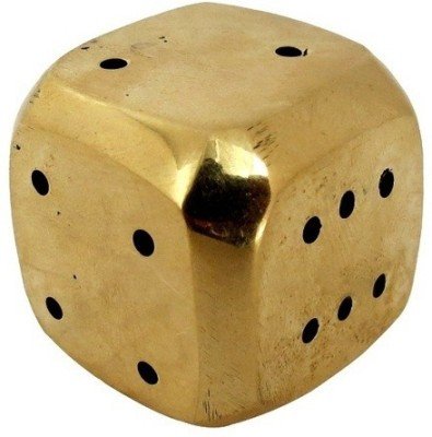 SPHINX Brass Dice shaped Agarbatti Stand ( 3 x 3 x 3 cm)