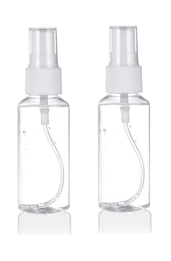 Spelt 30 ml Şeffaf Sprey Şişesi Boş Pet Şişe Kozmetik Atomizer 2'li