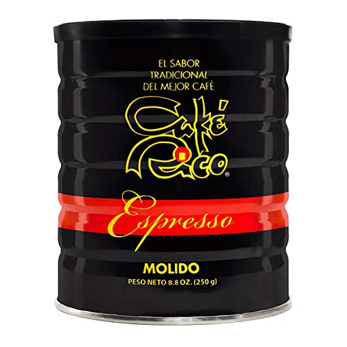 Cafe Rico Ground Coffee Espresso Dark Roast in Can, 8.8 Ounce (Pack of 1)