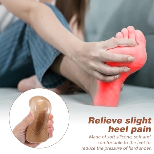 Image of Heel Lifts, Gel Shoe Lifts for Uneven Legs 0.47 Inch Heel Lifts for Leg Length Discrepancy Soft Height Increase Insoles Shoe Lifts for Women Men, Comfort Half Foot Pads for Heel Pain