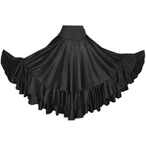 Falda Flamenco 2 Volantes Negro Cover